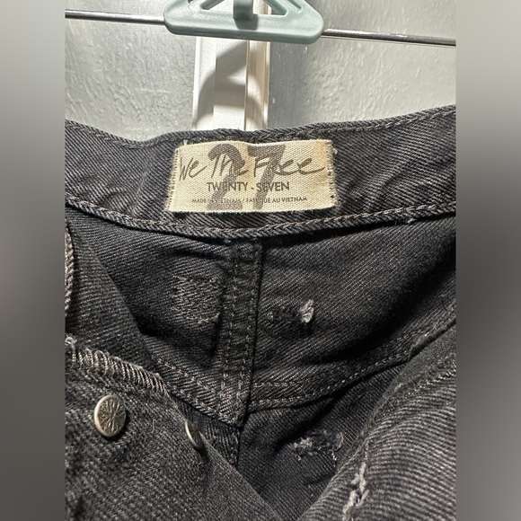 NWT Free People Washed Black Distressed Shorts. - Picture 6 of 16